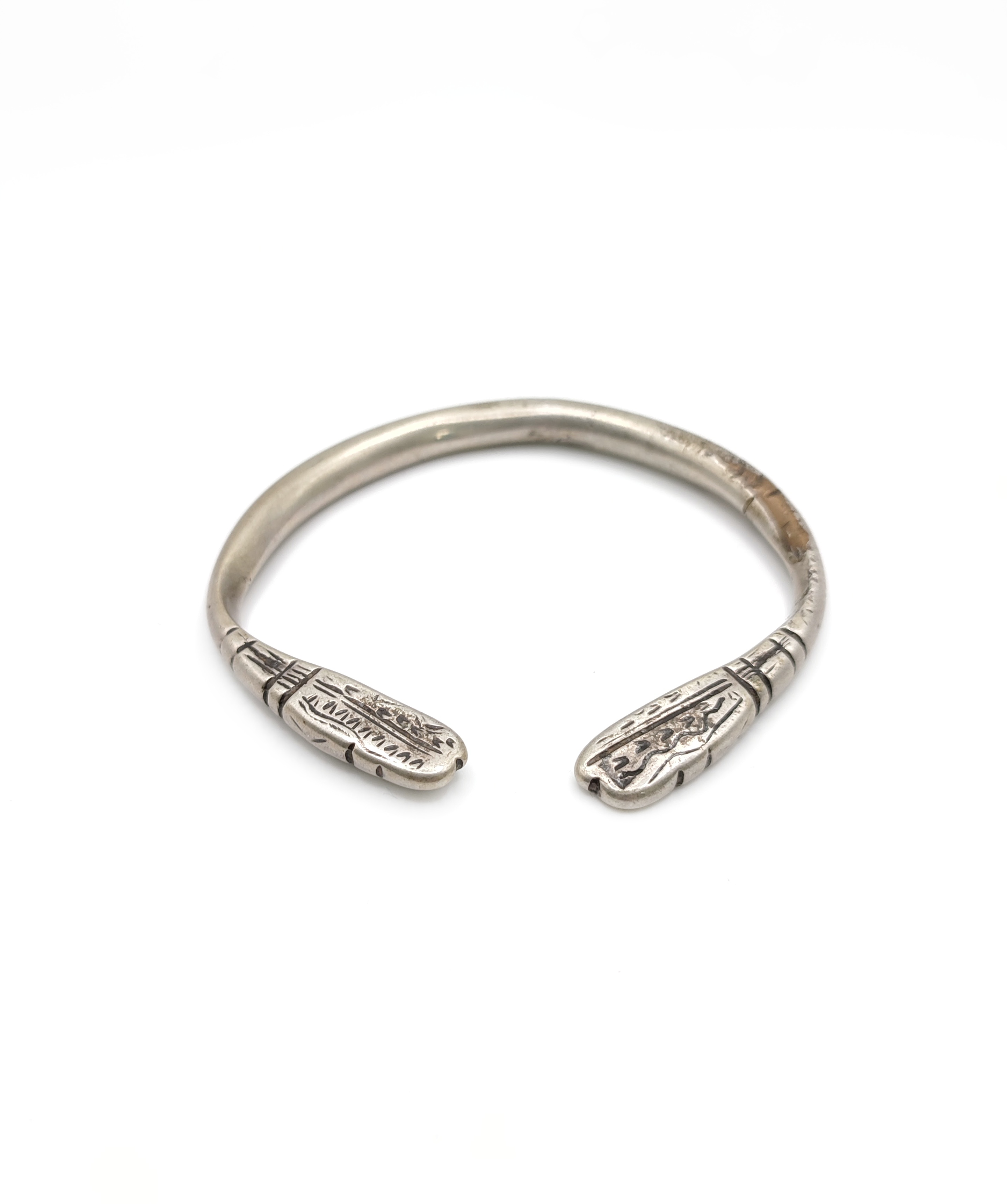 Antique tribal upper arm bracelet, Waziri jewelry - Image 4