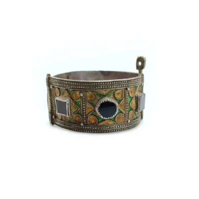 Amazigh cuff bracelet, antique Moroccan jewelry